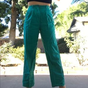 Aqua vintage pants